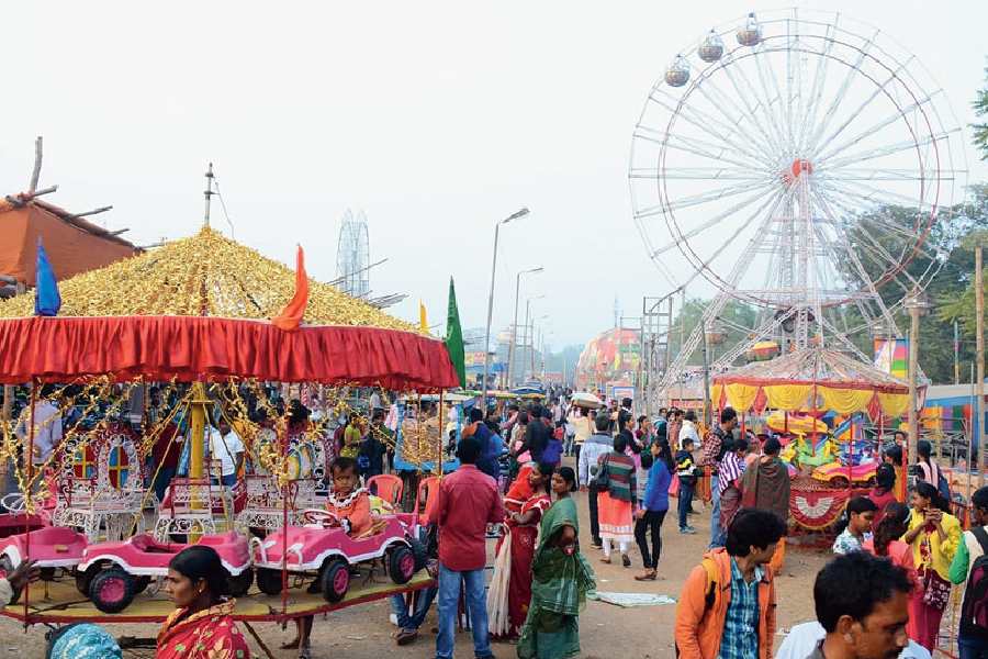 Rides at Poush Mela